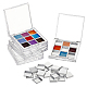 Olycraft 4 pz fai da te in plastica ricaricabile 9 scomparti palette di ombretti scatole secondarie DIY-OC0011-32-1