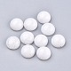 Natürliche weiße Jade Cabochons X-G-P393-R69-8MM-1