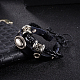 Adjustable Casual Unisex Zinc Alloy and Braided Leather Multi-strand Bracelets BJEW-BB15622-10