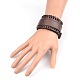 Awesome Design Leather Cord Bracelets BJEW-D351-36-6