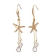 Stella marina/stelle marine 304 orecchino pendente in acciaio inossidabile X-EJEW-TA00037-2
