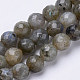 Natural Labradorite Beads Strands G-S281-08-6mm-1