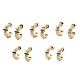 Серьги-гвоздики со стеклянным кольцом EJEW-P245-05G-1