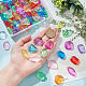 Pandahall elite 150pcs 10 couleurs perles acryliques transparentes DIY-PH0008-88-6