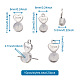 20Pcs 2 Styles Silicone Ear Nuts FIND-TA0001-47B-7