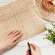 籐ネット  籐ウェビングロール  織り材料  DIY家具編み物用  修理  正方形の模様  36x0.15cm  1 m /ロール DIY-WH0304-630A-3