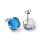 Stainless Steel Pendant Necklaces and Stud Earrings Sets SJEW-O099-M-5