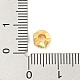 Perles de placage en laiton avec zircone cubique de micro pave ZIRC-F140-04G-A-3