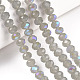 Chapelets de perles en verre électroplaqué EGLA-A034-J8mm-L09-4