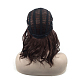 前髪の短いカーリーボブウィッグ  肩の長さのかつら  高温繊維  女性用合成かつら  ココナッツブラウン  16.5インチ（42cm） OHAR-L010-002B-2