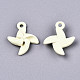 Spray Painted Alloy Pendants PALLOY-T075-118F-RS-3
