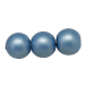 Матовая выпечки окрашенные стеклянные нити шарик перлы X-DGLA-S111-8mm-N11-1