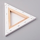 Tela bianca a forma di triangolo DIY-WH0161-19-2