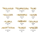 12шт 12 стильные золотые латунные подвески KK-LS0001-46-3