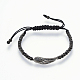 Adjustable 304 Stainless Steel Braided Beaded Bracelets BJEW-I263-10-2