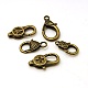 Tibetan Style Lobster Claw Clasps TIBE-MSMC001-3AB-NF-2