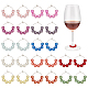 NBEADS 24 Pcs Wine Glass Charms AJEW-AB00058-1
