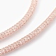 Brass Mesh Chain Necklaces NJEW-F241-01-D-3