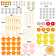Sunnyclue 183 piezas kits de fabricación de pendientes estilo flor diy DIY-SC0015-48-2