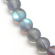 Synthetische Mondstein Perlen Stränge G-F142-6mm-02-3