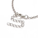 Alliage multi image photo coeur médaillon pendentif collier pour les femmes NJEW-M191-02P-4