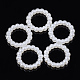 Anillos de unión de perlas de imitación de plástico abs OACR-S020-01-2
