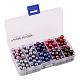 10 couleur perles de verre rondes nacrées écologiques HY-PH0004-8mm-02-B-2