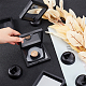 Superfundings 16pcs schwarzer Plastikbildständer mit TPU-Folie und Displayständerbasis für eine Medaillon-Herausforderung Münzchip-Schmuck dekorativ ODIS-FH0001-01B-01-3