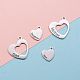 8Pcs 4 Styles Hollow Heart with Word STAS-CJ0001-223-3