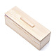 長方形の松の木石鹸型セット  シリコンモールド付き  木箱とカバー  DIY手作りパン石鹸型作りツール  青紫色  28x8.9x10.4cm  内径：7x25.9のCM  3個/セット DIY-F057-03B-2