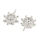 925 Sterling Silver Micro Pave Cubic Zirconia Charms STER-Q190-04P-2