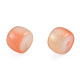 Cuisson de perles rondes plates en verre peint DGLA-T003-002-7