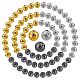 Sunnyclue 90 pièces 3 couleurs brins de perles de roche de lave naturelle électrolytiques G-SC0001-67-1