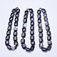 Natural Agate Beaded Necklaces NJEW-G918-04-3