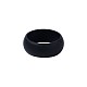 シリコーン指輪  ブラック  サイズ9  19.5mm RJEW-TA0001-03-19.5mm-2