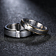 Regali di san valentino anelli da donna in acciaio al titanio con cuore in zirconi cubici RJEW-BB16407-8-4