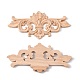 Rubber Wood Carved Onlay Applique AJEW-L080-07B-1