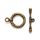 Tibetan Style Alloy Toggle Clasps X-MLF10259Y-NF-2