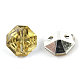 2-Hoyo botones de octágono de acrílico Diamante de imitación de Taiwán BUTT-F016-10mm-30-2