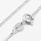 Sterling Silver Snake Chain Necklaces STER-F028-11P-2
