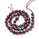 Chapelets de perles en jaspe rouge naturel G-S149-34-8mm-3