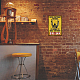 ヴィンテージメタルブリキサイン  バーの鉄の壁の装飾  レストラン  カフェ・パブ  長方形  人間  300x200x0.5mm AJEW-WH0189-319-6