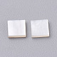 Natural White Shell Mother of Pearl Shell Cabochons SHEL-T007-27B-2