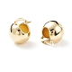 Rack Plating Brass Round Ball Chunky Hoop Earrings for Women X-EJEW-C029-04G-2