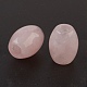 Natürlichen Rosenquarz europäischen Perlen X-G-F580-A06-2