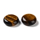 Натуральные плоские круглые пальмовые камни из тигрового глаза G-M416-10E-2