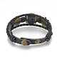 Imitation Leather Bracelet Making MAK-R024-04-4