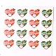 Heart with Santa Claus Pattern DIY Label Paster Picture Stickers for Christmas AJEW-L053-07-1