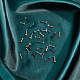 Anattasoul 30 個 15 スタイル キュービック ジルコニア リップ リング  チタン鋼フラットバックスタッド耳珠軟骨リップピアスジュエリー  ミックスカラー  8.5~9.5x4mm  2個/スタイル EJEW-AN0003-65-5