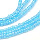 Collane di perle di vetro Lariat NJEW-O059-04I-5